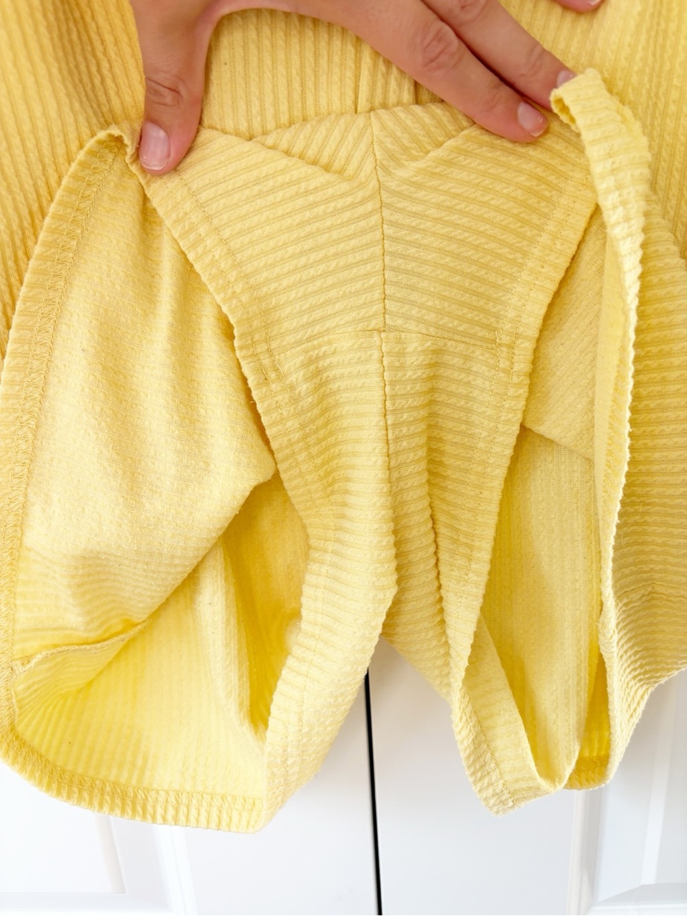 O'Neill Butter Yellow Ribbed Romper - Picture 5 of 8